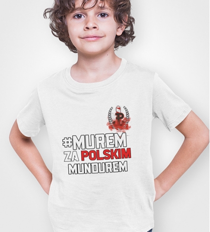 Koszulka dziecięca  MUREM ZA POLSKIM MUNDUREM 2
